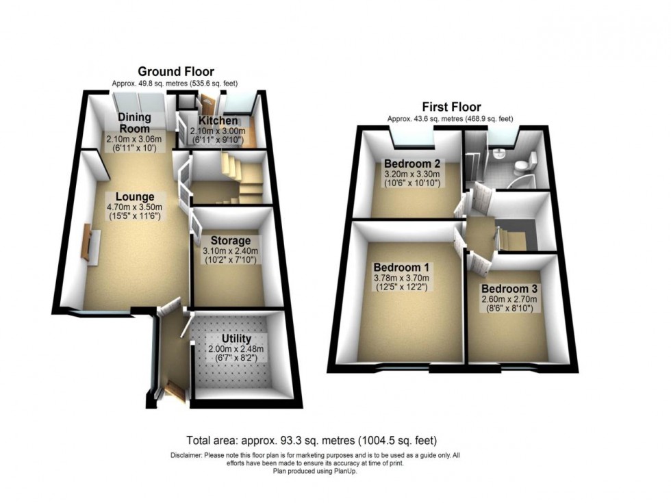 Floorplan for Padgate, Warrington