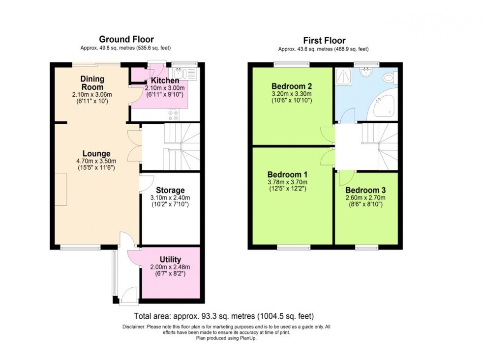 Floorplan for Padgate, Warrington