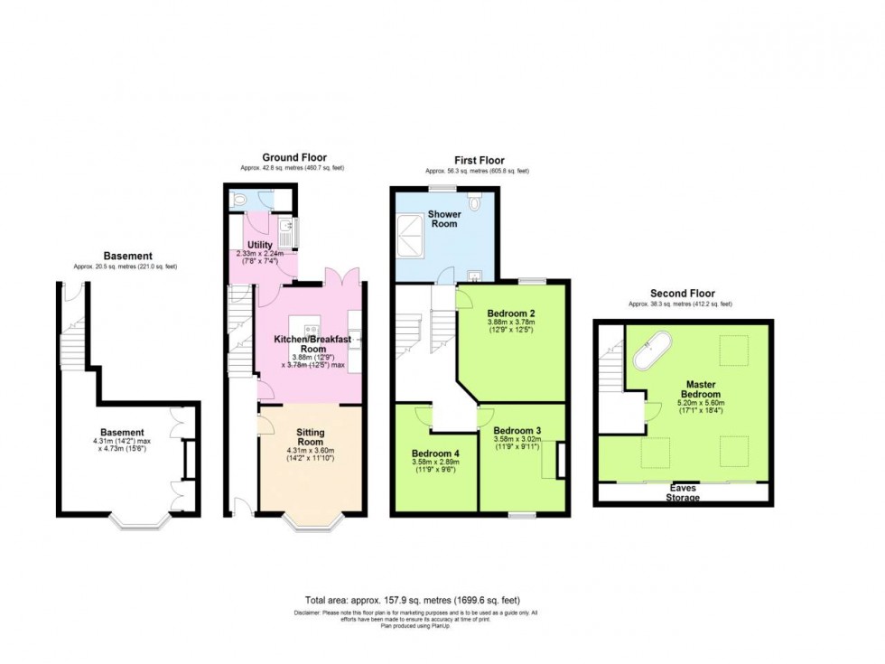 Floorplan for Warrington