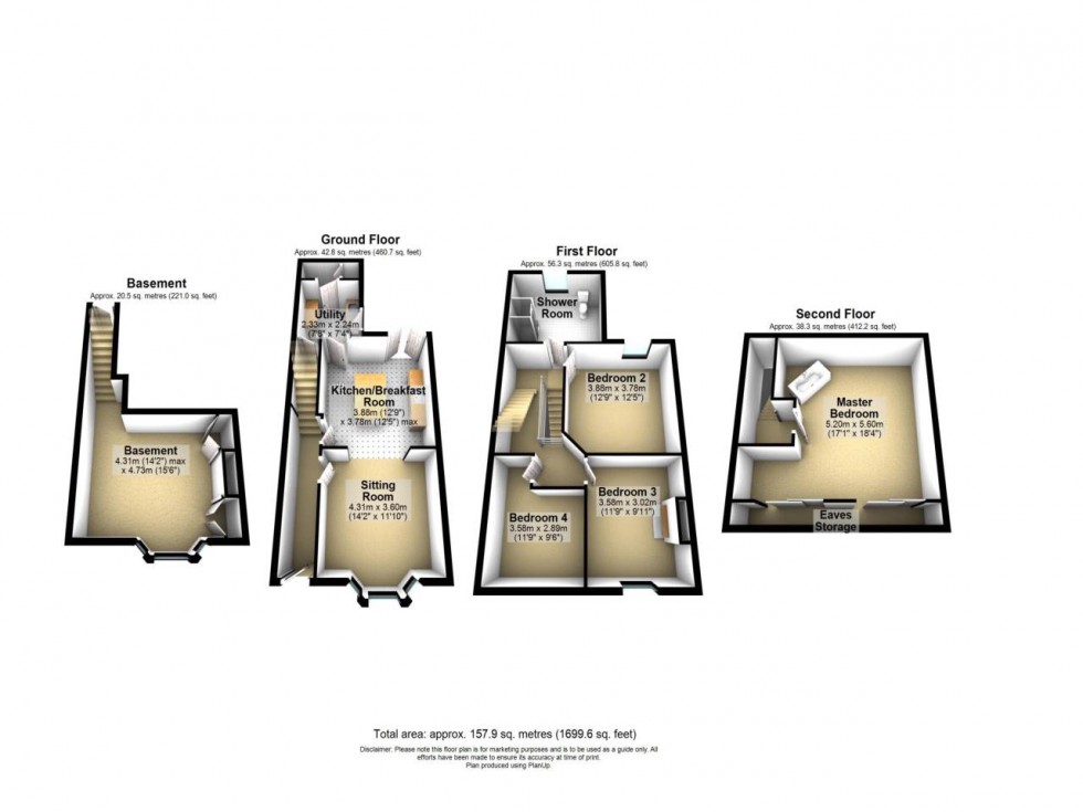 Floorplan for Warrington