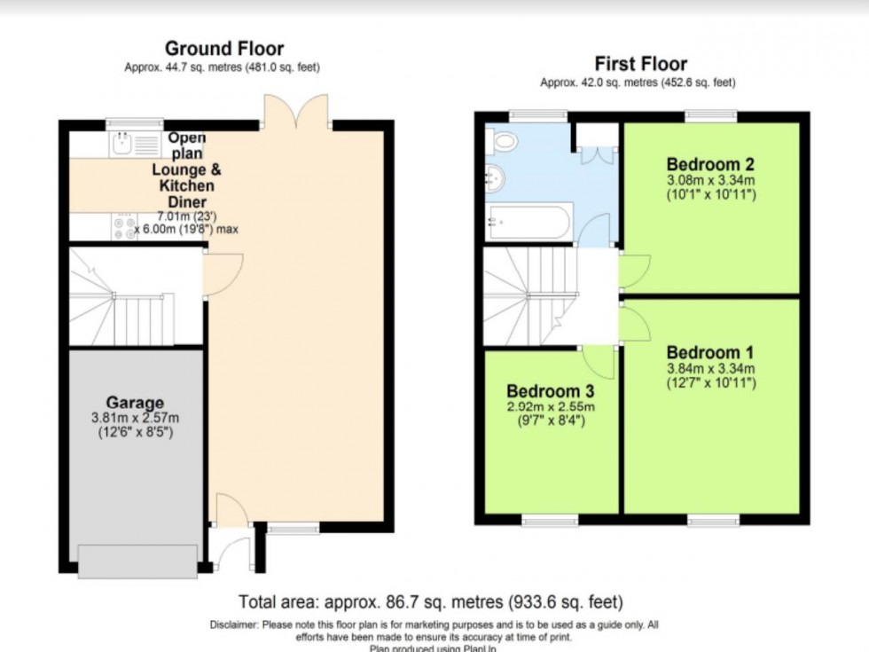 Floorplan for Padgate, Warrington