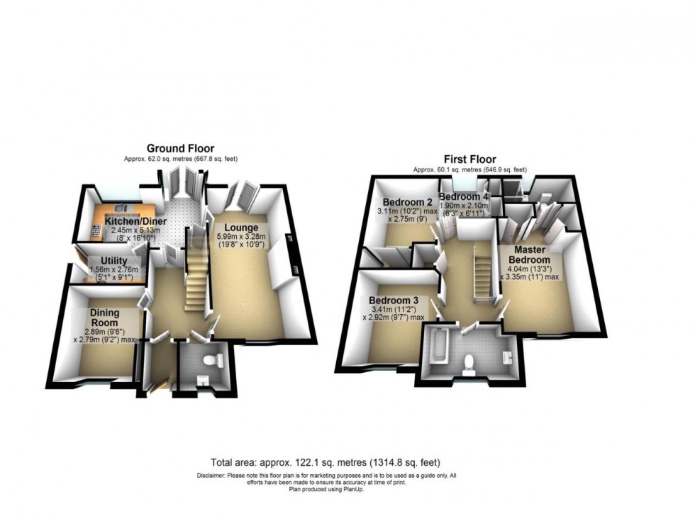 Floorplan for Paddington, Warrington