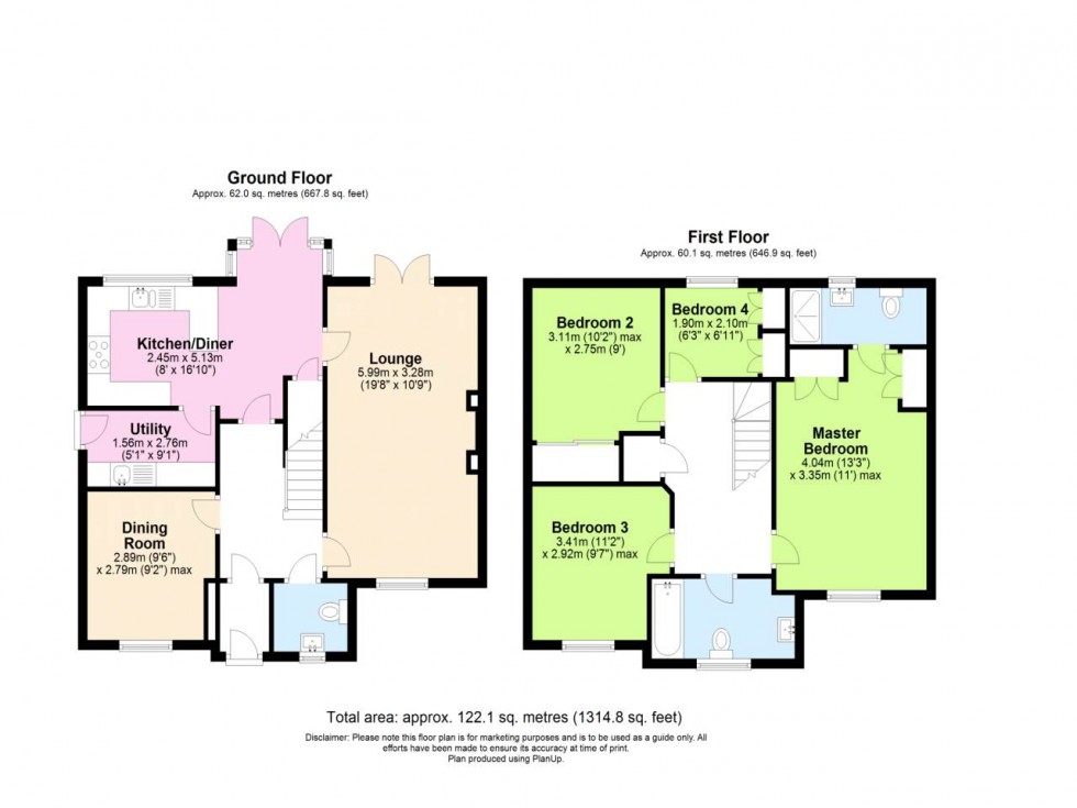 Floorplan for Paddington, Warrington