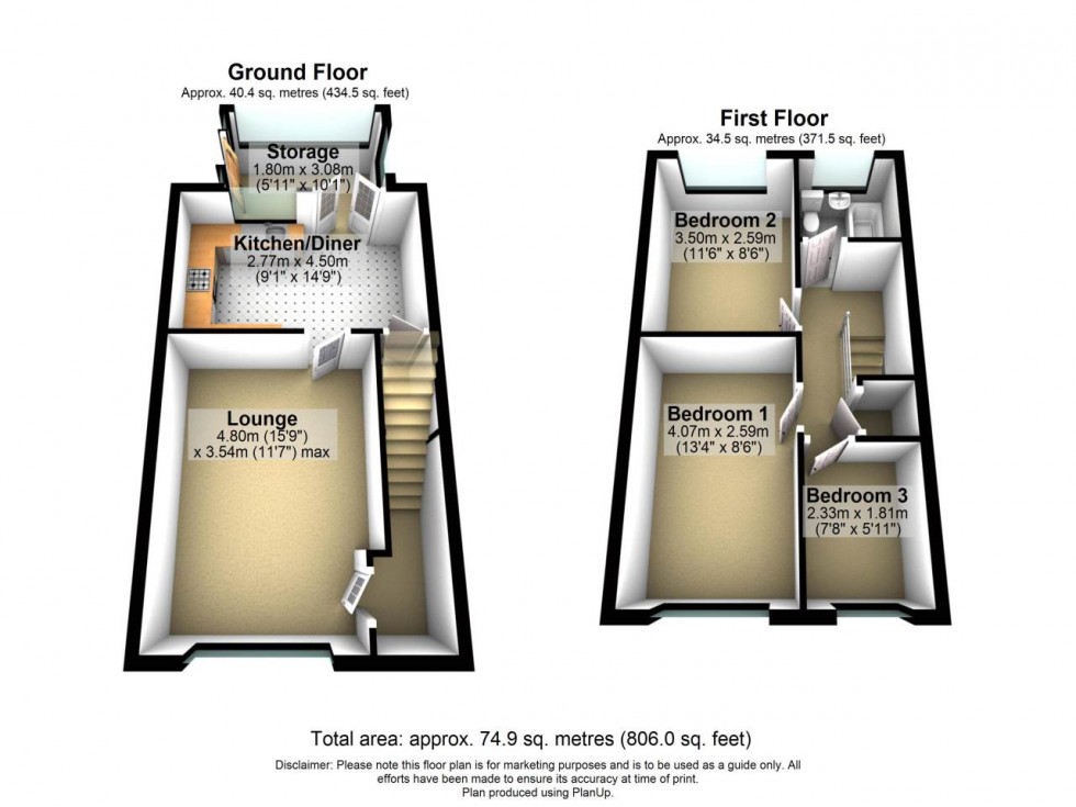 Floorplan for Callands, Warrington