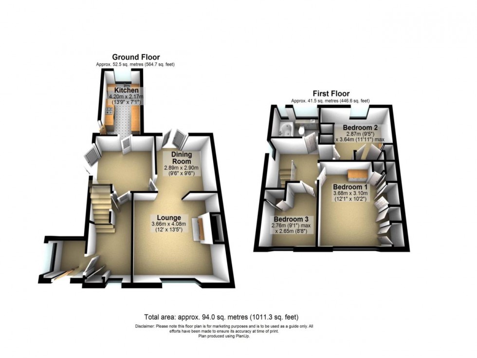 Floorplan for Padgate, Warrington, Cheshire