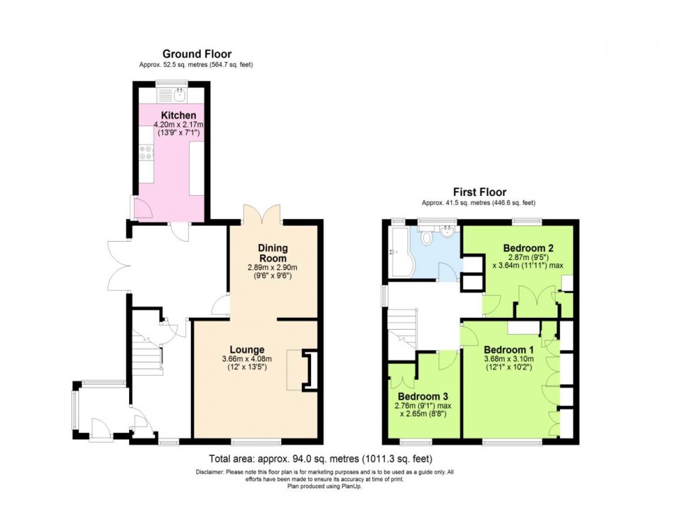 Floorplan for Padgate, Warrington, Cheshire