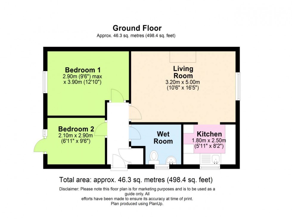 Floorplan for Fearnhead, Warrington