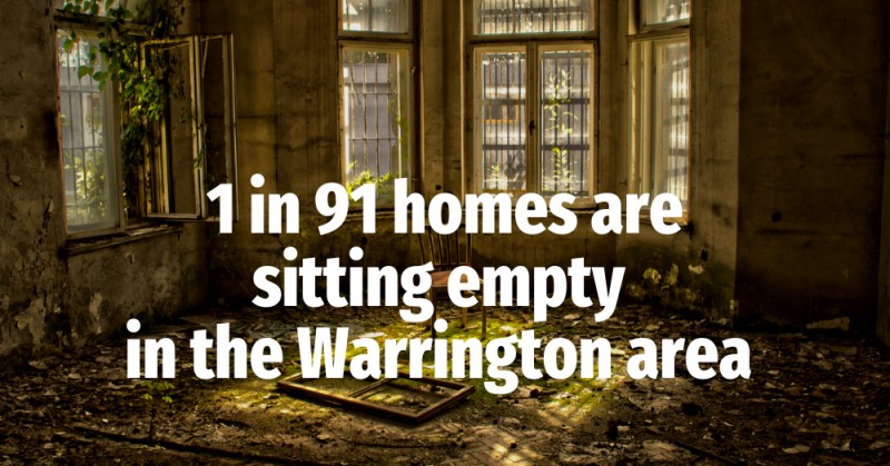 1 in 91 Homes are Sitting Empty in the Warrington Area